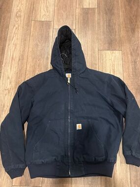 Vintage Carhartt Quilted Liner Jacket - Dark Navy size XL